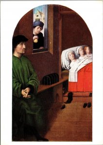 St Nicholas Santa Claus Dowry for Daughters Poor Nobleman Gerard David Postcard