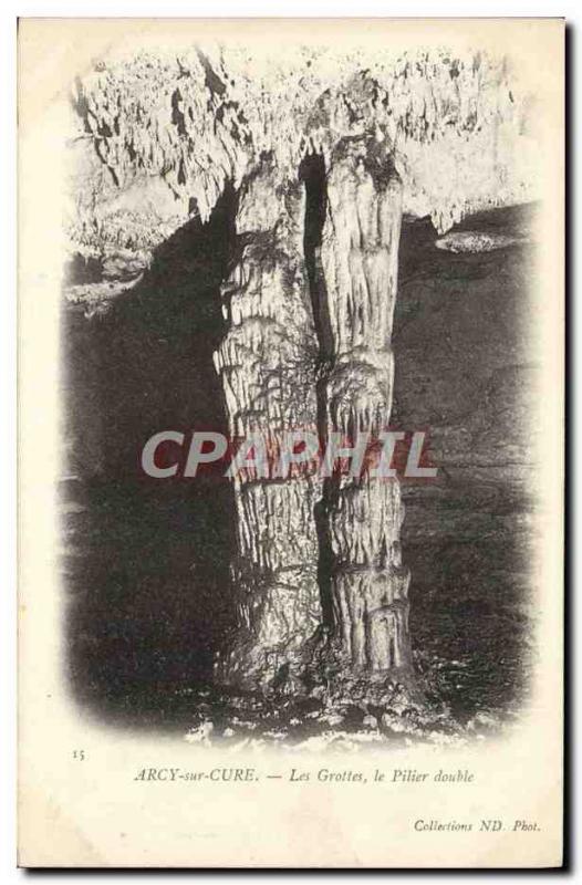 Old Postcard Arcy On Cury Caves Pillar Double