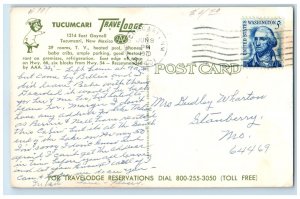 1970 Tucumcari Travel Lodge Motel Pool Tucumcari New Mexico NM Vintage Postcard