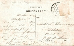 Netherlands Groeten uit Wierden Multiview Vintage Postcard 08.50