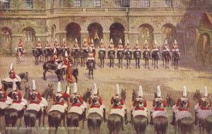 Military Horse Guards Changing The Guard At Whitehall