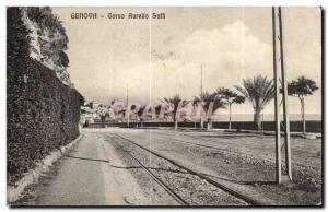 Old Postcard Genova Corso Aurelio Salli