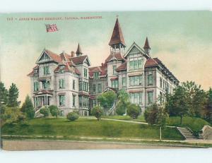 Divided Back ANNIE WRIGHT SEMINARY SCHOOL BUILDING Tacoma Washington WA J8374