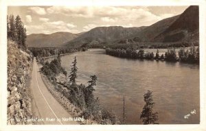 RPPC Clarks fork River, North Idaho Ross Hall Photo 1943 Vintage Postcard