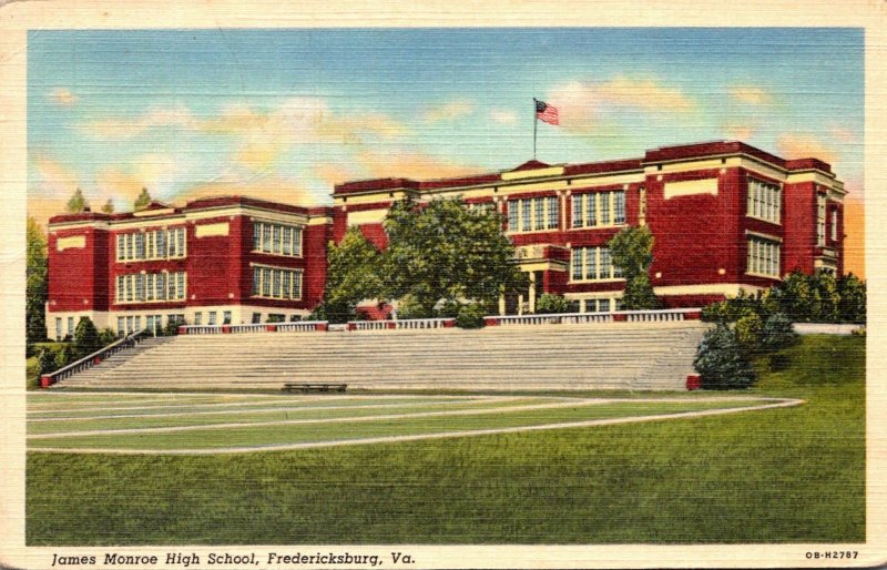 Virginia Fredericksburg James Monroe High School 1941 Curteich