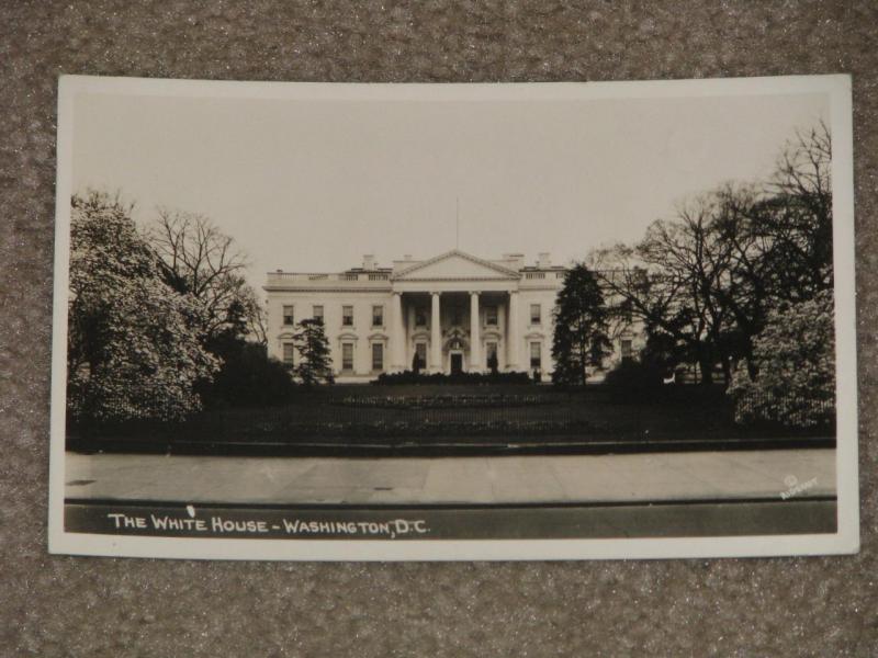 RPPC,  The White House-Washington, D.C. (has some writing on back), by Rideout