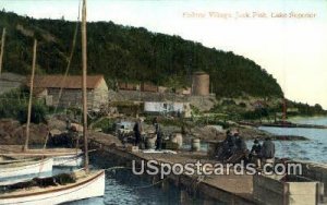Fishing Village, Jack Fish - Lake Superior, Wisconsin WI Postcard