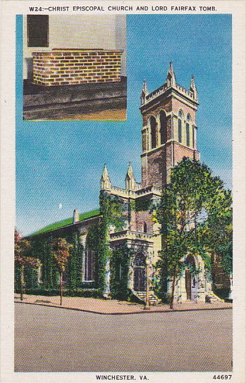 Christ Episcopal Church and Lord Fairfax Tomb Winchester Virginia