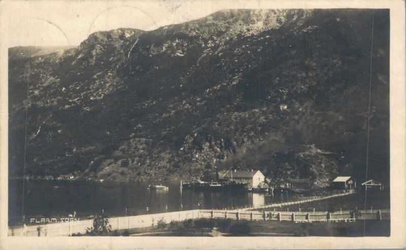 Norway Flaam Sogn Flåm Vintage RPPC 08.06