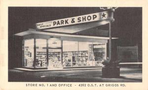 Chicago Illinois Park and Shop Store Exterior Antique Postcard J61748