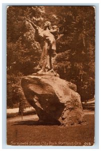 C.1910 Sacajawea Statue, City Park, Portland, Ore. Postcard F103E