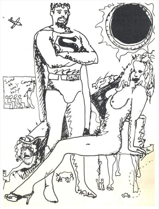 Adult Comic  Super Hero , Nude Woman