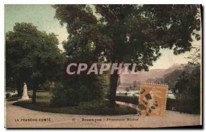 Old Postcard Besancon Micaud Promenade