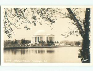 Pre-1950 rppc JEFFERSON MEMORIAL Washington DC o1493