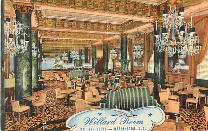 Willard Room Cocktail Lounge in Willard Hotel Washington DC 