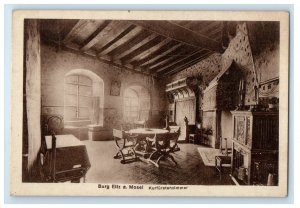 c1940s Burg Eltz a. Mosel Kurfurstenzimmer (Elector's Room) Germany Postcard