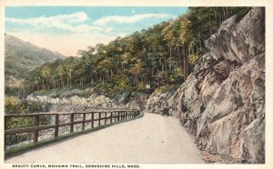 Vintage Postcard Beauty Curve Mohawk Trail Berkshire Hills Massachusetts Chas W.