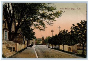 Digby Nova Scotia Canada Postcard Scene of Water Street c1910 Unposted