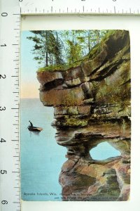 C.1910 Apostle Island, Wisconsin Presque Isle, Port Hole North Cape Postcard P40 