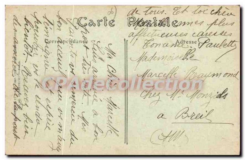 Postcard Old Sospel General view