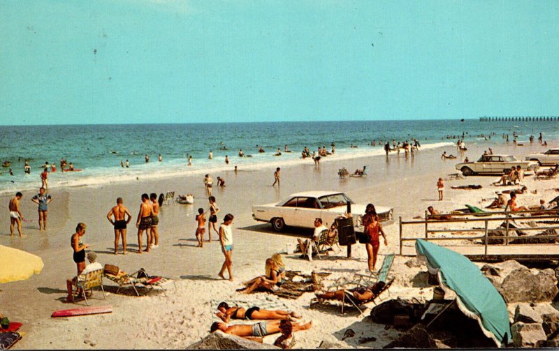 Florida Jacksonville Beach At High Tide 1971