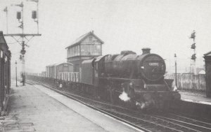 LMS 44934 Train Newton Heath Station Branch Freight Railway Postcard