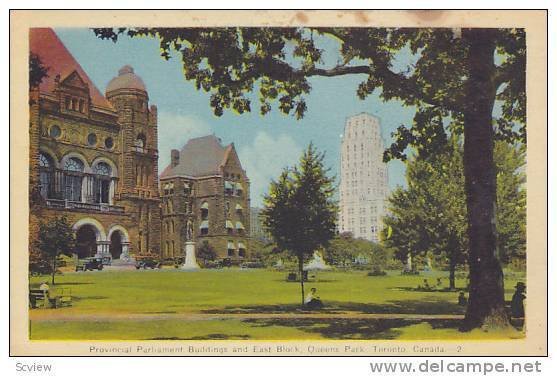 Provincial Parliament Buildings & East Block, Queens Park, Toronto, Ontario, ...