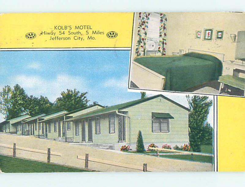 Pre-1980 KOLB'S MOTEL Jefferson City Missouri MO M1685