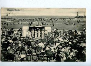 203349 UK MARGATE Sands clowns LIGHTHOUSE Vintage RPPC