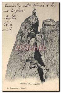 Old Postcard Alpine Climbing d & # 39A needle