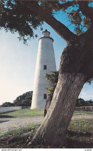 OCRACOKE ISLAND, North Carolina, 1940-60s; Lighthouse