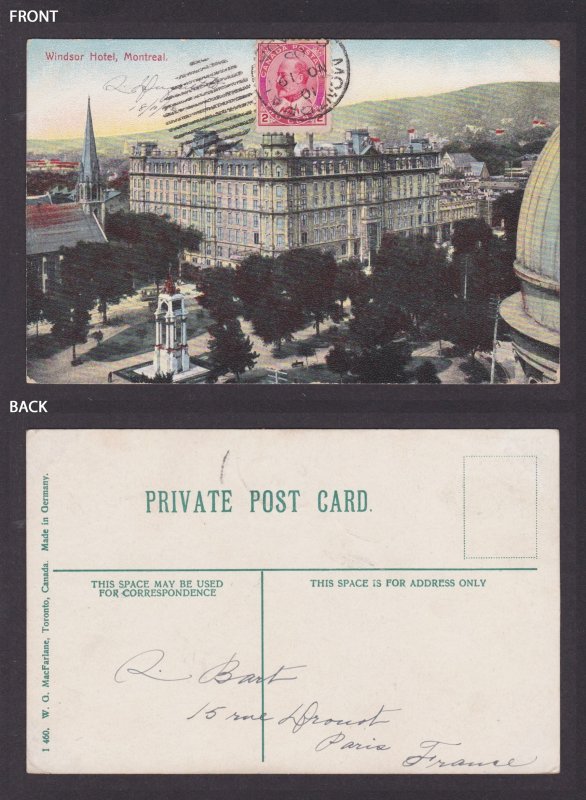 Postcard, CANADA, Montreal, Windsor Hotel