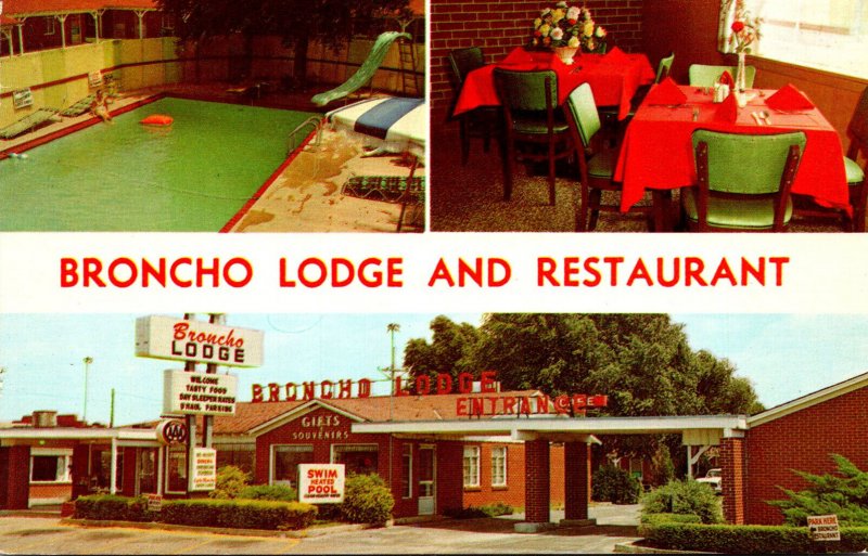 Texas Amarillo Broncho Lodge and Restaurant 1972