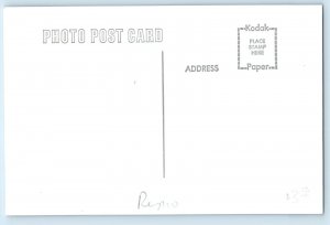 c1960 CNW Crocker Iowa Railroad Vintage Train Depot Station RPPC Photo Postcard