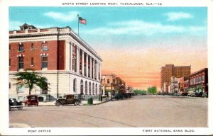 Alabama Tuscaloosa Broad Street Looking West