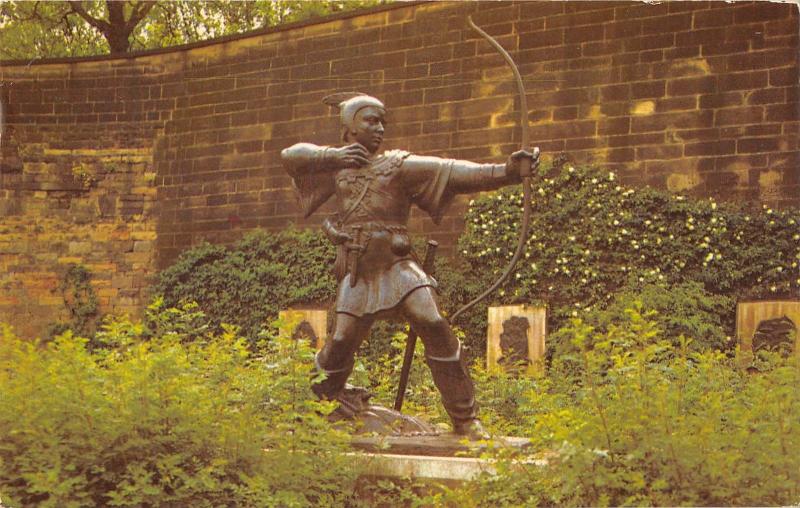 uk8117 robin hoods statue castle grounds nottingham  uk