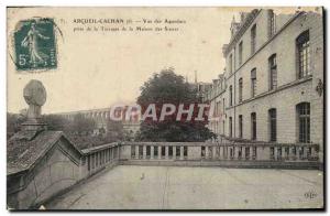 Old Postcard View Arcueil Cachan Aqueducts taken from the terrace of the hous...