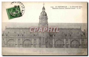 Old Postcard La Rochelle New Central Station Building Approval Court