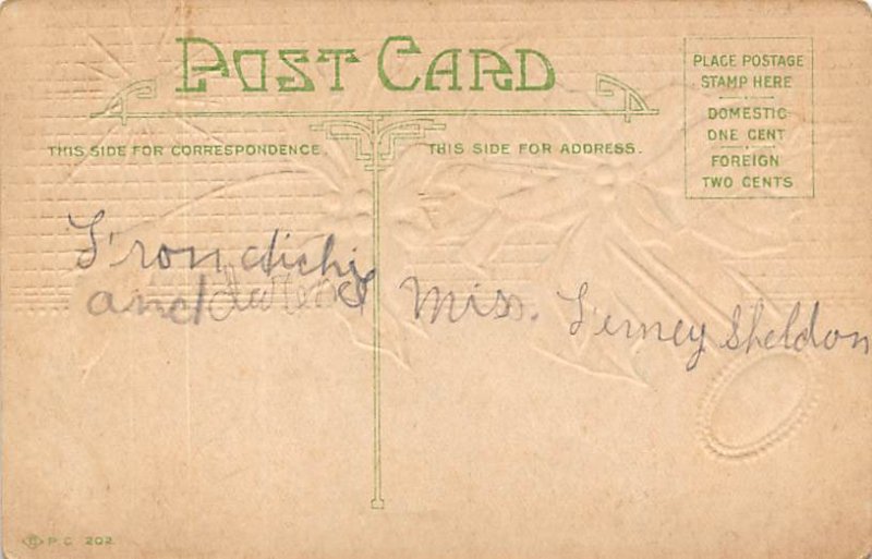 Turquoise Happy birthday Birth Stone Writing on Back 