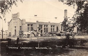 J11/ Belmond Iowa RPPC Postcard c1910  Farmers Creamery Occupational 100