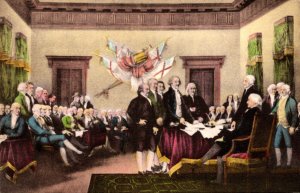 History The Signing Of Declaration Of Independence Of The United States Of Am...