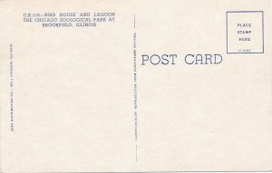 Bird House and Lagoon, Brookfield IL, Illinois - Chicago Zoological Park