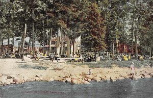 Auburn Maine Lake Grove Water Front Vintage Postcard JF685553