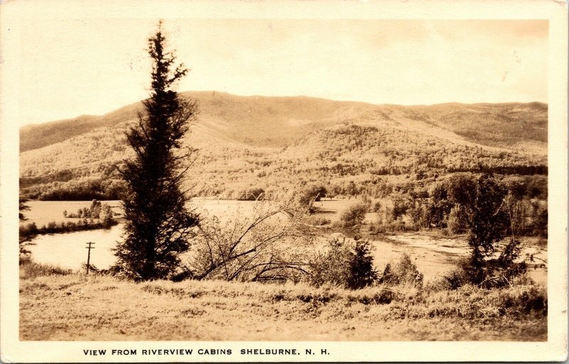 Riverview Cabins Shelburne NH New Hampshire WB Postcard VTG PM Clean Cancel WOB 