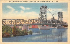 Albany & Rensselaer New York 1940s Postcard The New Dunn Memorial Bridge