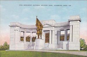 Iowa Monument National Military Park Vicksburg Mississippi 1914