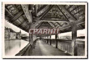 Postcard Modern Lucerne Chapel Bridge