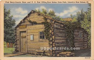 First Berry Lincoln Store & US Post Office - New Salem State Park, Illinois IL  