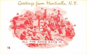 Greetings from Monticello, New York Postcard