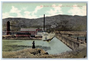 1910 The Barber Dam And Lumber Plant Boise Idaho ID Posted Vintage Postcard